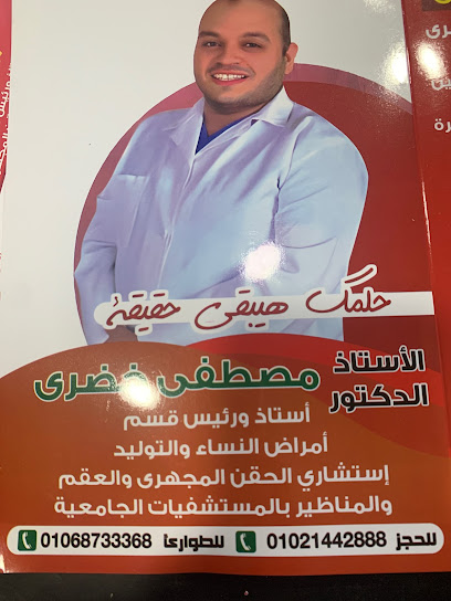 دكتور مصطفي خضري استاذ النساء والحقن المجهري والعقم والمناظير والحالات الخطرة وتأخر الانجاب