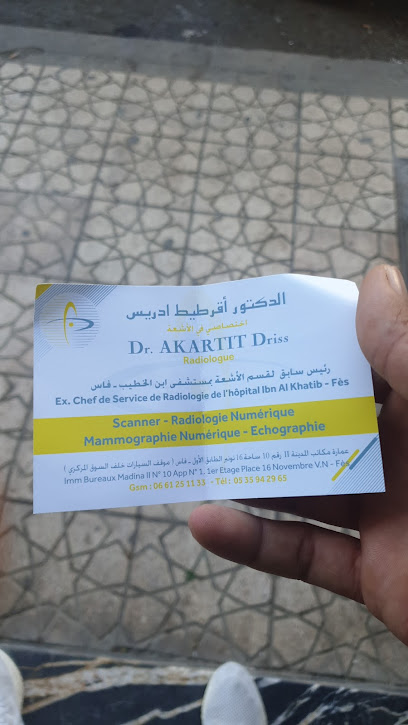 Dr. AKARTIT DRISS